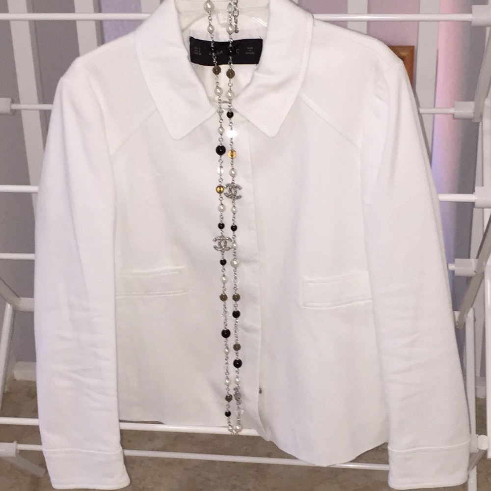 Zara crispy white jacket size S